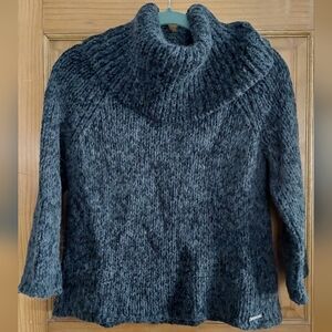 Michael Kors chunky cowl neck sweater blk/gry Size M
